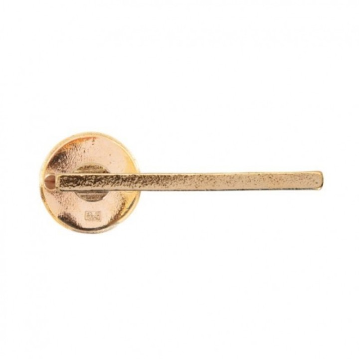 Poignée de porte bronze brut poli TOM LENAERTS PH2017/50F RBP